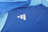 2024 AD Fancy blue Half Pull Tracksuit #AB07