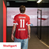 24-25 Stuttgart Away Fans Soccer Jersey