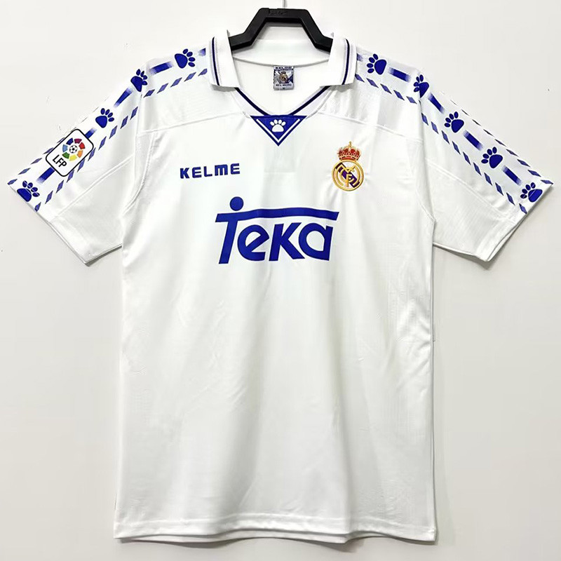 1996-1997 Real Madrid  Home Retro Soccer Jersey