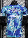 24-25 Mens Real Madrid  Blue Special Edition Player Version Soccer Jersey