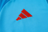 Mens Flamengo Jacket + Pants Training Suit Light Blue 2024/25
