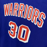T184 Warriors CURRY #30 Blue High Quality Casual T-Shirt