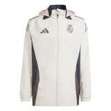 Mens Real Madrid All Weather Windrunner Jacket Cream 2024/25