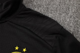 Mens Borussia Dortmund Jacket + Pants Training Suit Black 2024/25