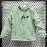 2024 NK Velvet Thickened warm Green Outdoor Jackets