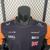 2024 Formula One McLaren #4 Black Yellow Racing Suit (圆领)
