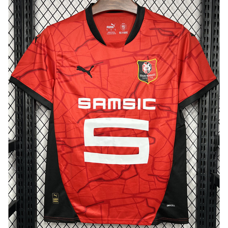 24-25 Stade Rennais Home Fans Soccer Jersey
