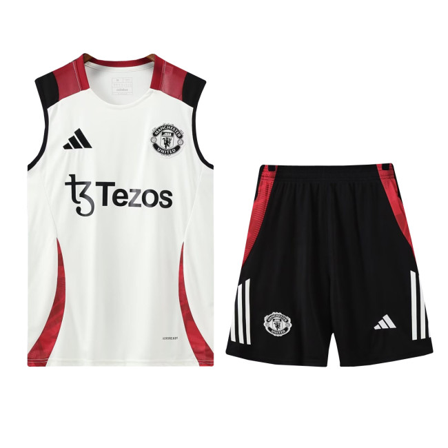 Mens Manchester United Singlet Suit White 2024/25