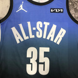 2023 ALL STAR DURANT #35 Blue Top Quality Hot Pressing NBA Jersey