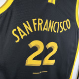 23-24 WARRIORS WIGGINS #22 Black City Edition Top Quality Hot Pressing NBA Jersey