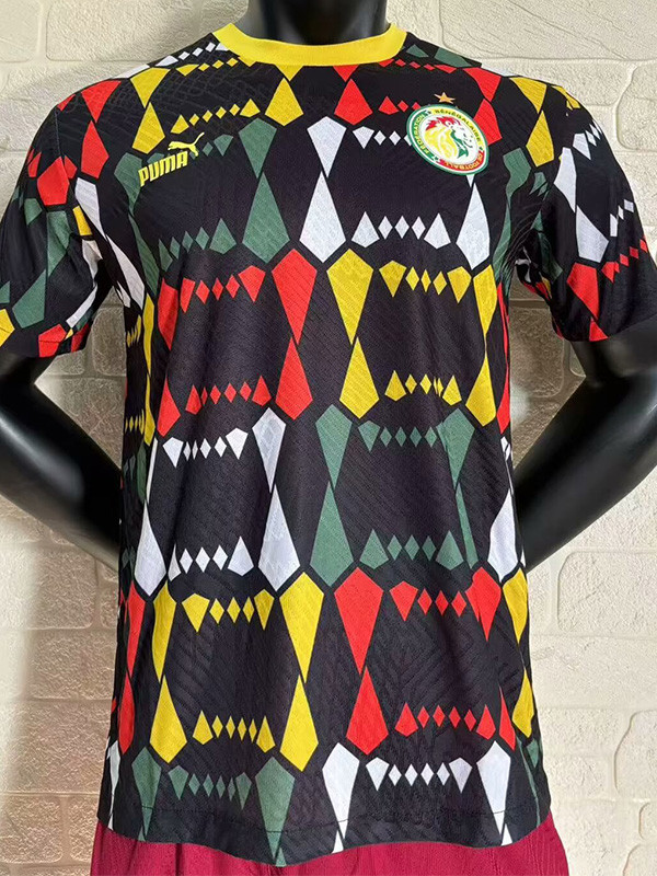 2024 Senegal Black Yellow Player Version Training Shirts