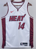 22-23 HEAT HERRO #14 White Top Quality Hot Pressing NBA Jersey (V领）