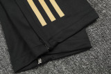 24-25  Real Madrid Black Half Pull Tracksuit