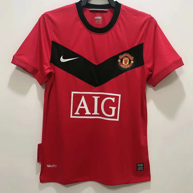 2009-2010 Man Utd Home Retro Soccer Jersey