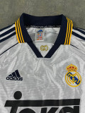 1998-2000 Real Madrid Home Long Sleeve Retro Soccer Jersey
