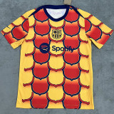24-25 Mens  Barcelona  Red Yellow Training shirts