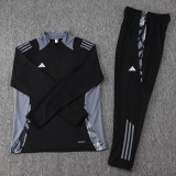 24-25 AD Black Half Pull Tracksuit