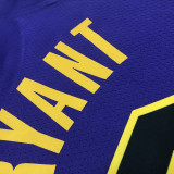 22-23 LAKERS BRYANT #8 Purple Top Quality Hot Pressing NBA Jersey (Trapeze Edition)