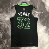 22-23 TIMBERWOLVES TOWNS #32 Black Top Quality Hot Pressing NBA Jersey (Trapeze Edition)