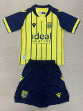 24-25 West Bromwich Away Kids Soccer Jersey