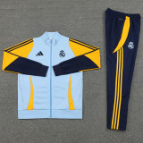 24-25  Real Madrid  Light blue Jacket Tracksuit suit