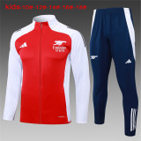 Kids Arsenal Jacket + Pants Training Suit Red 2024/25