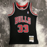 1998 BULLS PIPPEN #33 Black Retro Top Quality Hot Pressing NBA Jersey
