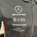 2023 F1 Mercedes Black Polo Racing Suit