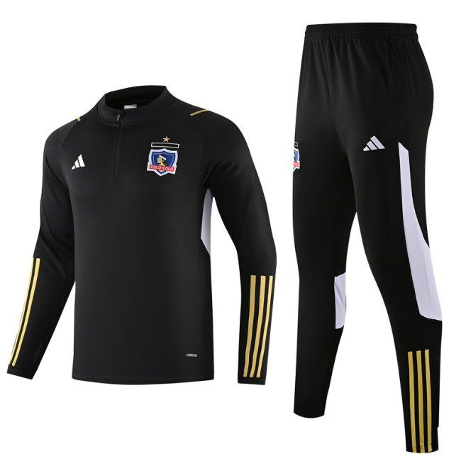 24-25 Colo-Colo Black Half Pull Tracksuit