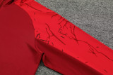 2024 JOM Red Half Pull Tracksuit #809(半拉链)