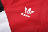 24-25 Bayern Red Black Windbreaker