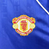 1988-1990 Man Utd Away Blue Retro Soccer Jersey