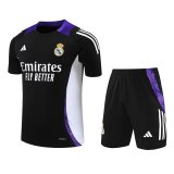 Mens Real Madrid Short Training Suit Black 2024/25