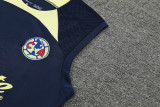 24-25 Club America Dark Blue Tank top and shorts suit