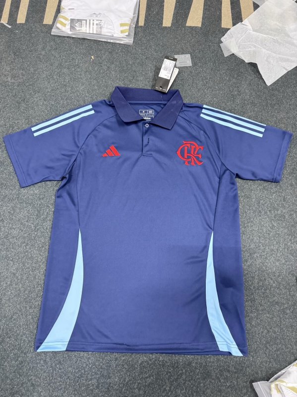 Mens Flamengo Polo Shirt Navy 2024/25