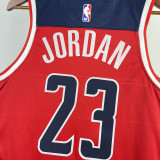 22-23 Wizards JORDAN #23 Red Top Quality Hot Pressing NBA Jersey