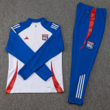 24-25 Lyon White Half Pull Tracksuit