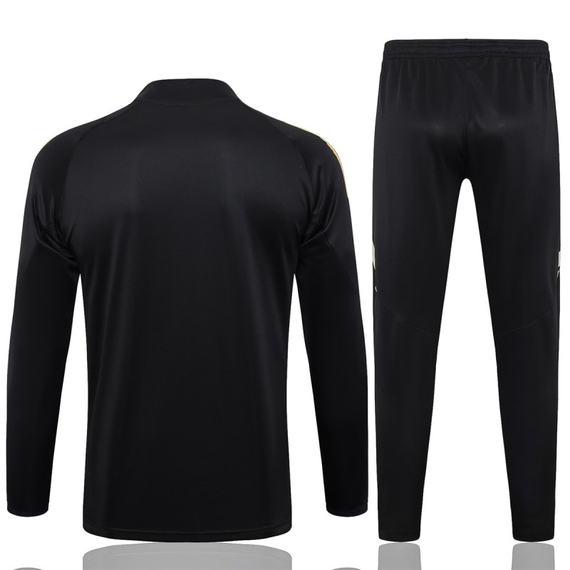 Mens Real Madrid Training Suit Black 2024/25