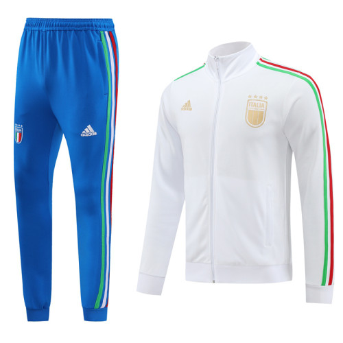 24-25 Italy White Jacket Tracksuit #01
