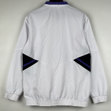 23-24  Real Madrid   White Black Windbreaker