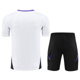 24-25 Real Madrid White Training Short Suit