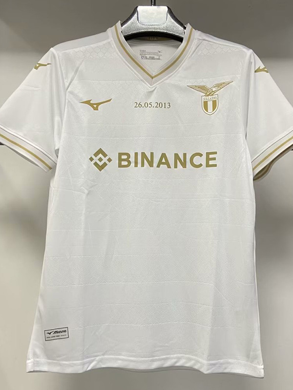 2023 Lazio White Coppa Italia 10th Anniversary Fans Soccer Jersey