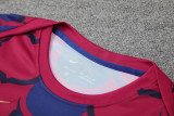 24-25 Mens Barcelona  Red-Blue Vest Short traning suit