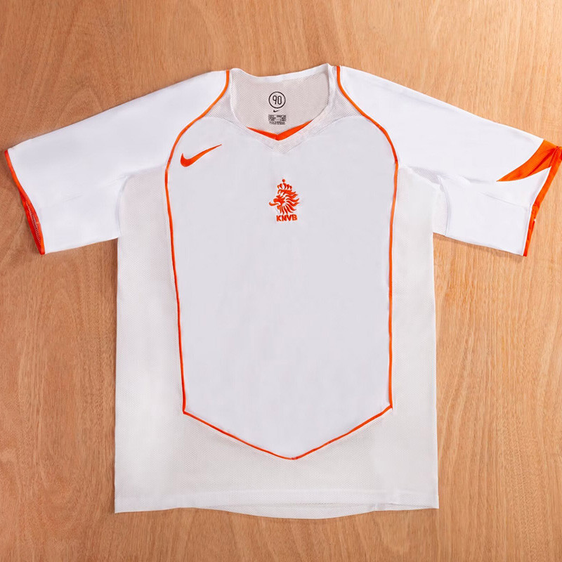 2004 Netherlands Away Retro Soccer Jersey