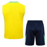 Mens Brazil Singlet Suit Yellow 2024