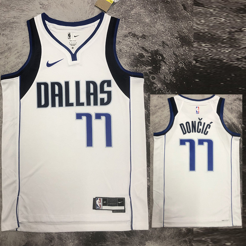 22-23 Dallas Mavericks DONCIC #77 White Home Top Quality Hot Pressing NBA Jersey