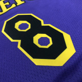 22-23 LAKERS BRYANT #8 Purple Top Quality Hot Pressing NBA Jersey (Trapeze Edition)