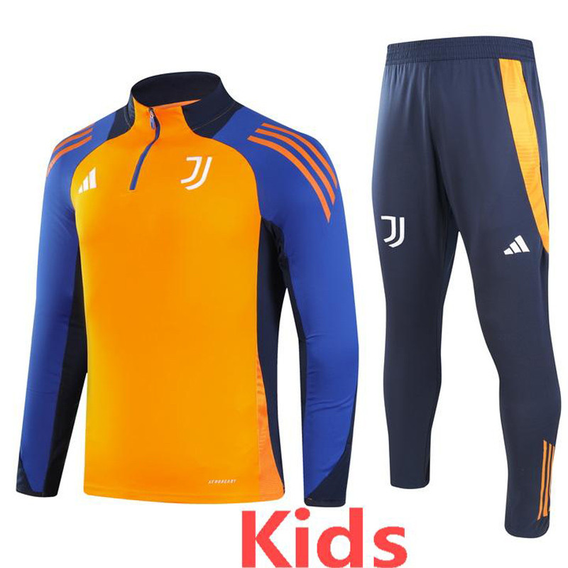24-25 JUV Orange Kids Half Pull Tracksuit