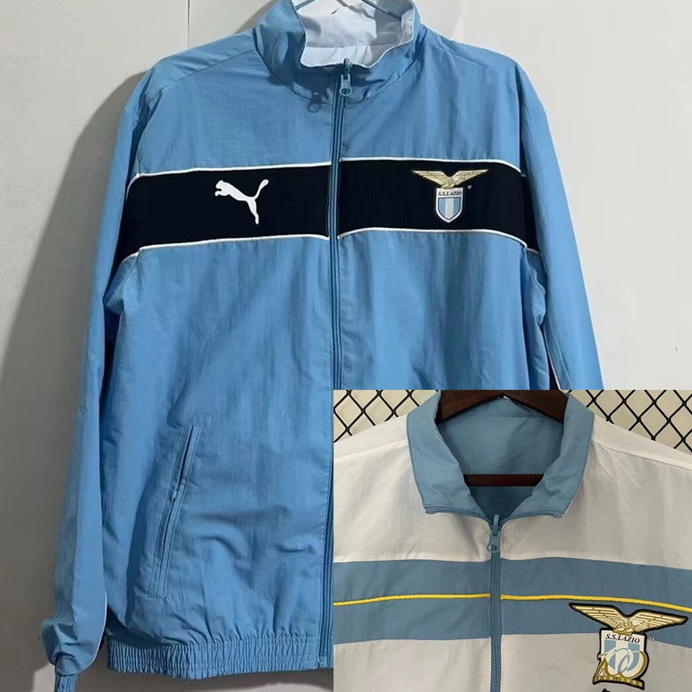 24-25 Lazio Blue & White Double Sided Windbreaker