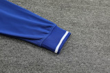 2024 JOM Fancy Blue Half Pull Tracksuit